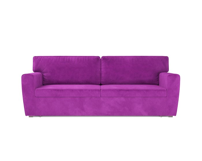 Прямой диван-кровать Оскар фиолетового цвета - купить Прямые диваны по цене 34090.0