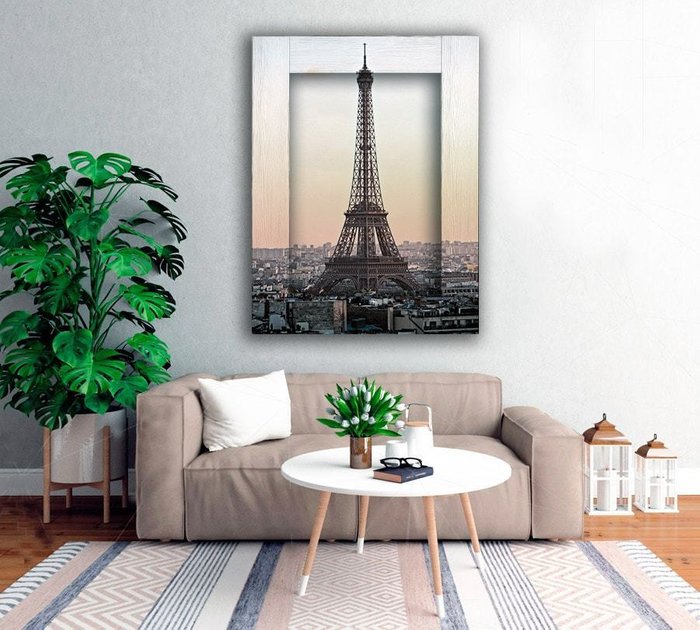 Картина с арт рамой Париж 45х55 - купить Картины по цене 8490.0