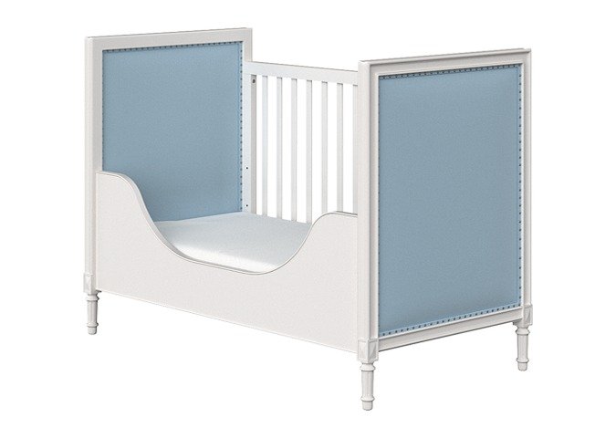 Кроватка Elit 70х140 бело-голубого цвета - лучшие Колыбели в INMYROOM