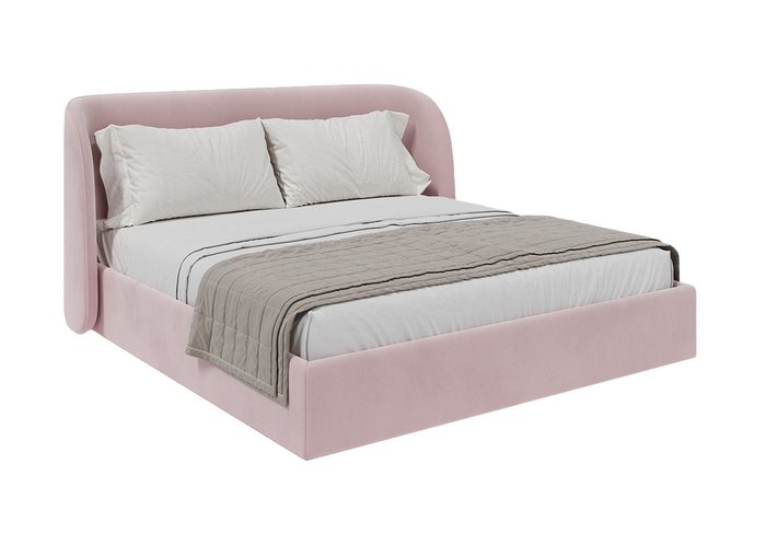 Кровать Classic 180х200 розового цвета с подъемным механизмом