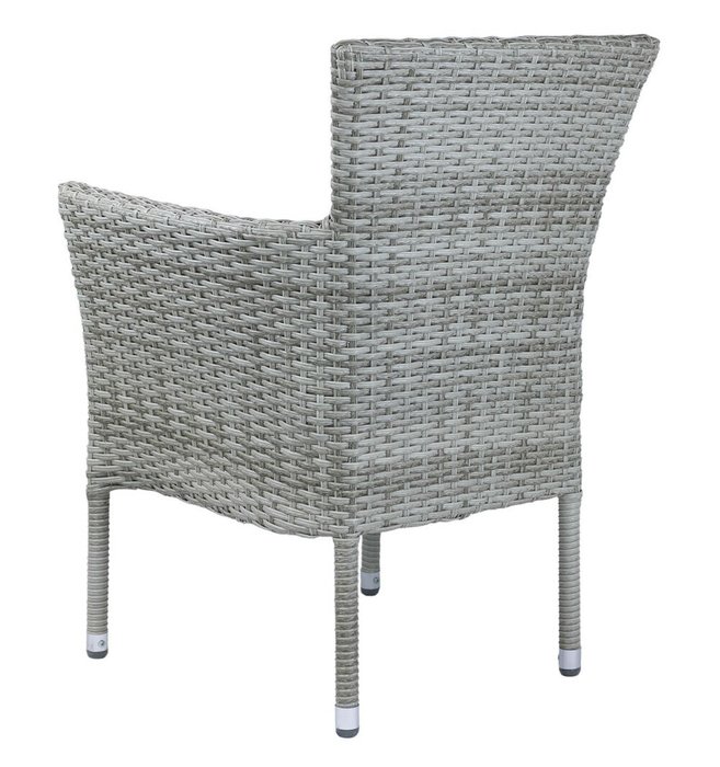 Кресло из искусственного ротанга Diana Grey серого цвета - купить Садовые кресла по цене 12900.0