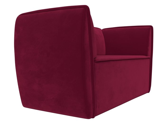 Прямой диван Бергамо бордового цвета - лучшие Прямые диваны в INMYROOM