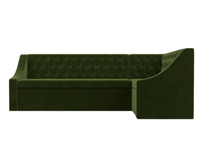 Кухонный угловой диван-кровать Мерлин зеленого цвета правый угол - купить Угловые диваны по цене 48999.0