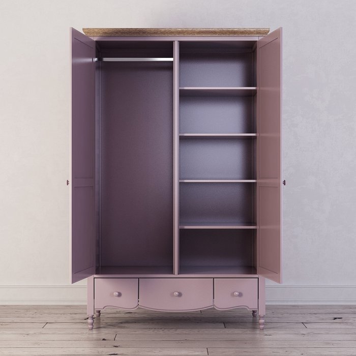 Шкаф двухстворчатый Leblanc лавандового цвета - лучшие Шкафы распашные в INMYROOM