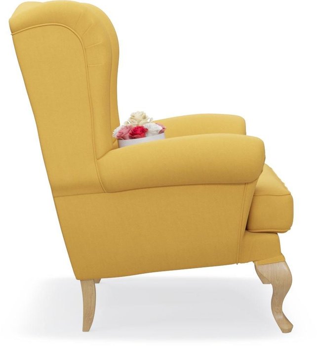 Кресло Charmaine желтого цвета - лучшие Интерьерные кресла в INMYROOM