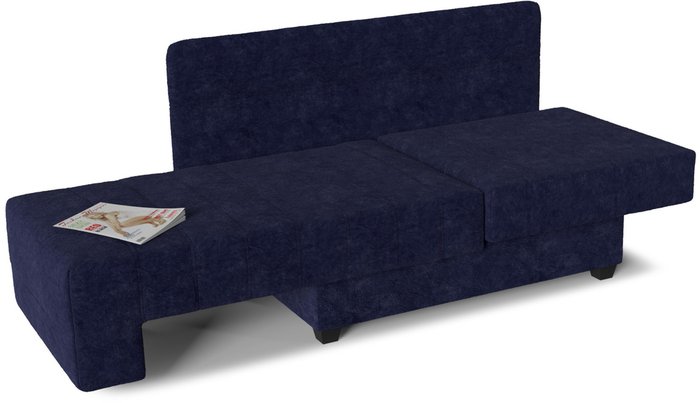 Диван-кровать прямой Корфу NEXT Denim темно-синего цвета - купить Прямые диваны по цене 14790.0