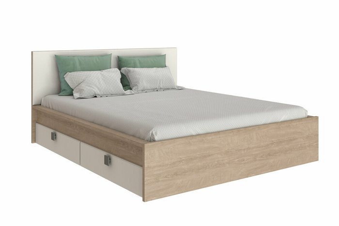 Кровать  Анастасия 160x200 бежевого цвета - лучшие Кровати для спальни в INMYROOM