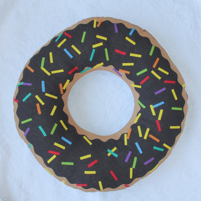 Подушка Choco Donut из 100% хлопка - купить Декоративные подушки по цене 490.0