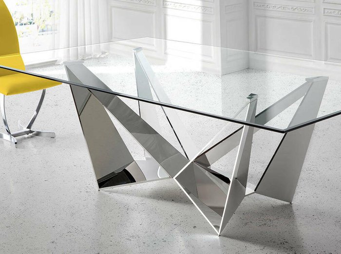 Обеденный стол со столешницей из закаленного стекла - лучшие Обеденные столы в INMYROOM