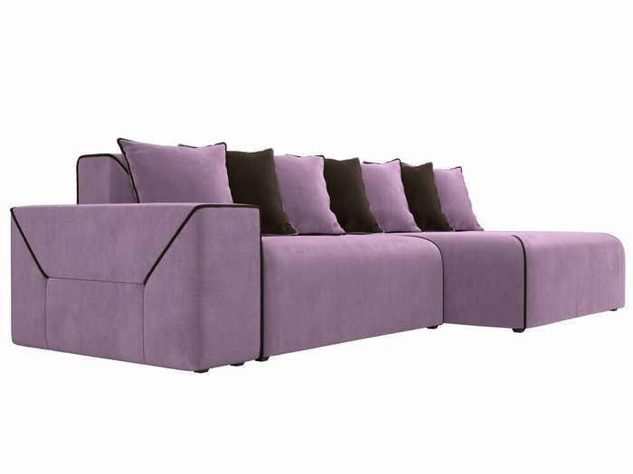 Угловой диван-кровать Кёльн сиреневого цвета правый угол - лучшие Угловые диваны в INMYROOM