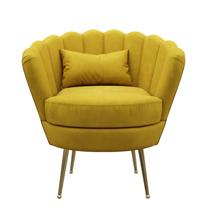 Кресло Одри горчичного цвета - купить Интерьерные кресла по цене 19490.0