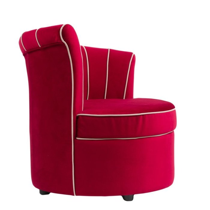 Кресло Shell красный велюр - лучшие Интерьерные кресла в INMYROOM