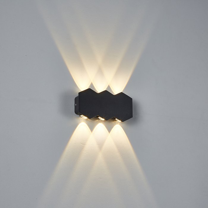 Настенный светильник Escada 30004W/02 LED*6W IP54 Black 30004LED - купить Бра и настенные светильники по цене 1670.0