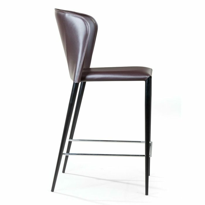 Полубарный стул Albert темно-коричневого цвета  - лучшие Барные стулья в INMYROOM