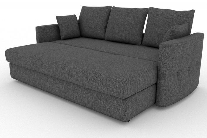 Прямой диван-кровать Луна серого цвета - купить Прямые диваны по цене 16000.0