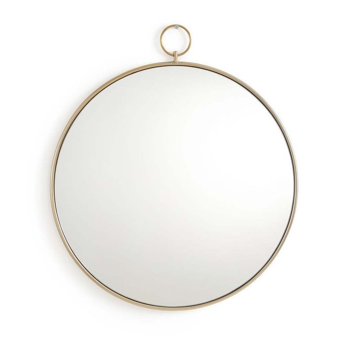 Зеркало настенное круглое Uyova из латуни