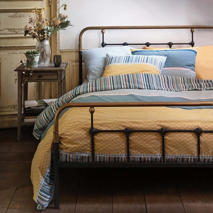 Кровать металлическая Asper 140х190 черного цаета - лучшие Кровати для спальни в INMYROOM