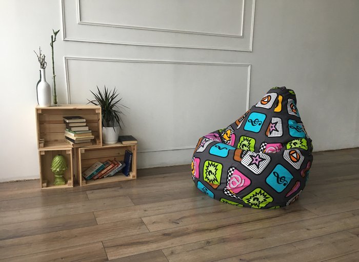 Кресло-мешок Груша Play XL серого цвета - лучшие Бескаркасная мебель в INMYROOM Кресло-мешок Груша Play XL серого цвета - лучшие Бескаркасная мебель в INMYROOM