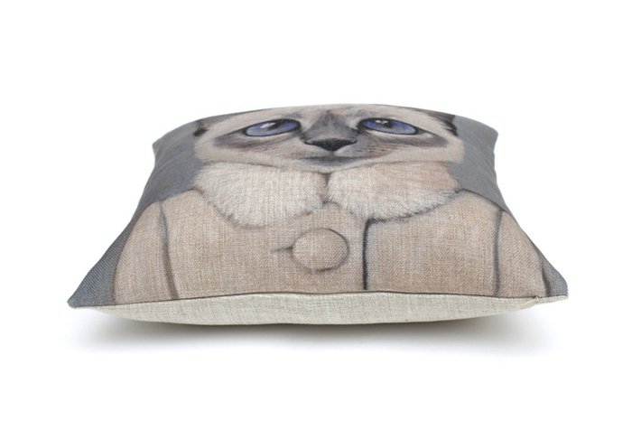Подушка  Cat Portrait Lady - купить Декоративные подушки по цене 1399.0