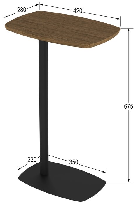 Кофейный стол Дей со столешницей цвета Орех кантри - купить Кофейные столики по цене 4210.0