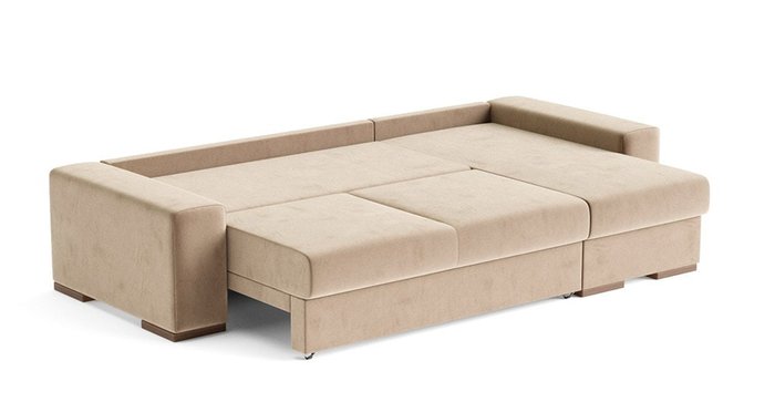 Угловой диван-кровать Матиас бежевого цвета - лучшие Угловые диваны в INMYROOM