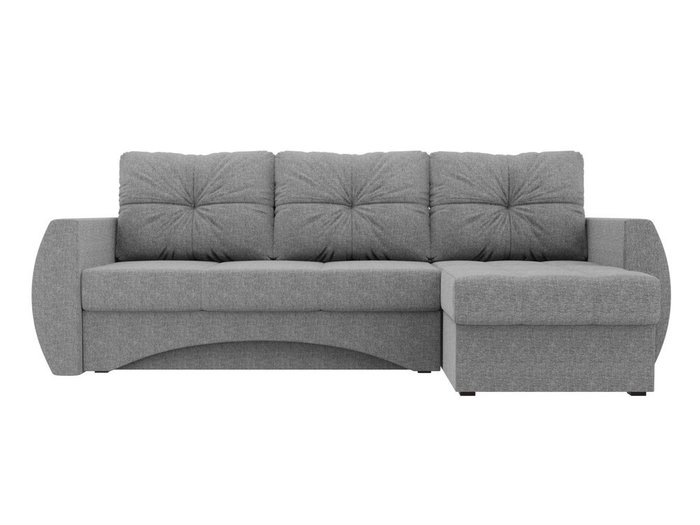 Угловой диван-кровать Сатурн серого цвета правый угол - купить Угловые диваны по цене 52990.0