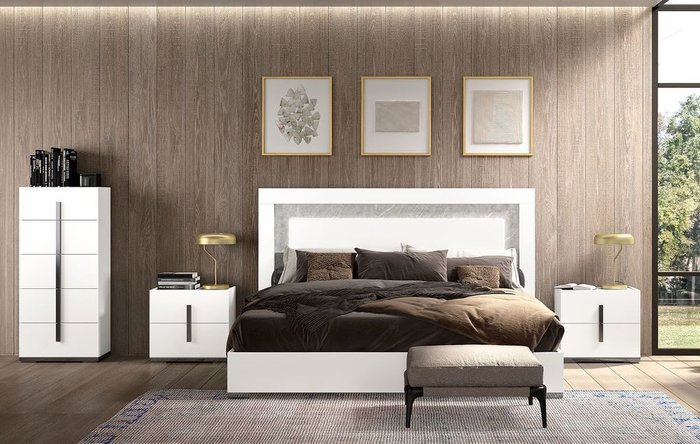 Кровать Mara 180x200 белого цвета - лучшие Кровати для спальни в INMYROOM