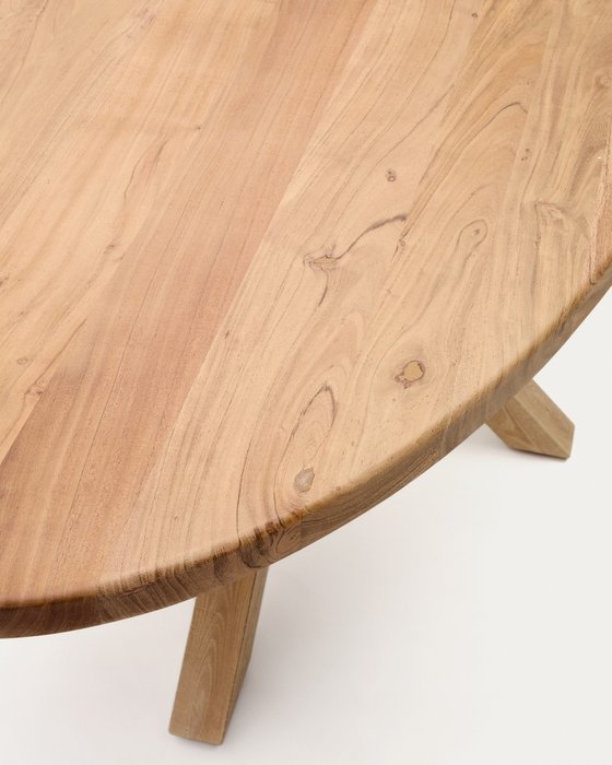 Овальный стол Arya Argo бежевого цвета - лучшие Обеденные столы в INMYROOM