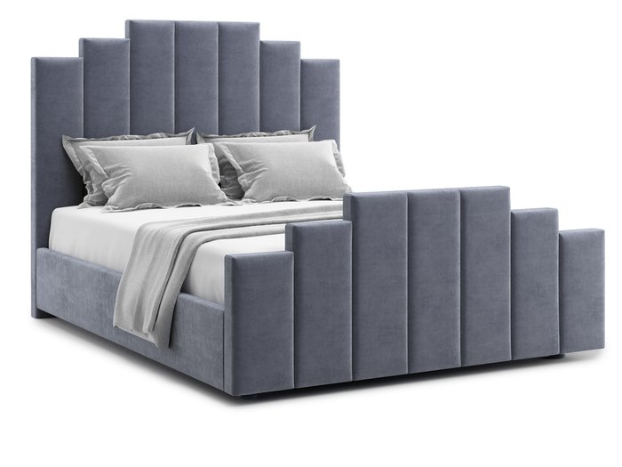 Кровать Velino 120х200 серого цвета с подъемным механизмом