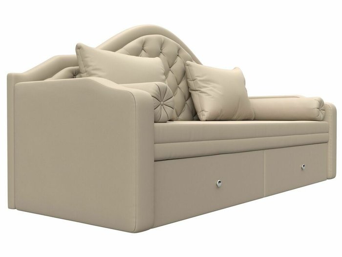 Диван-кровать Сойер бежевого цвета (экокожа) - лучшие Прямые диваны в INMYROOM