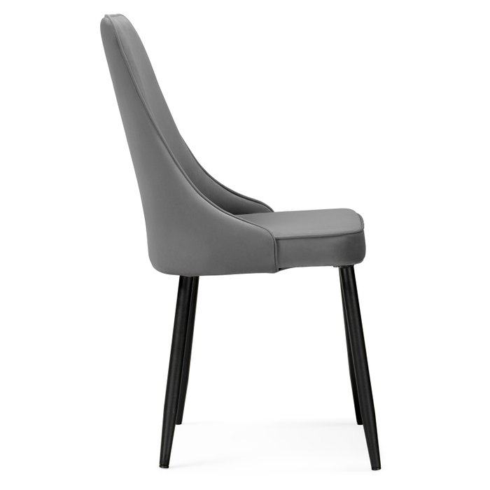 Стул Лана темно-серого цвета - лучшие Обеденные стулья в INMYROOM