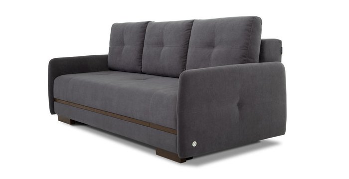 Прямой диван-кровать Марио Slim темно-серого цвета - купить Прямые диваны по цене 77244.0