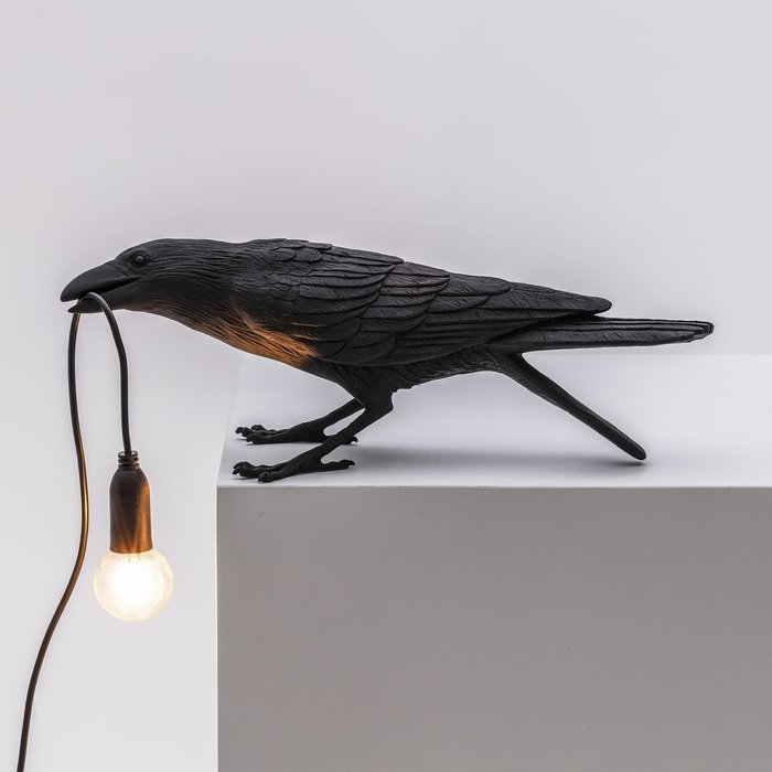 Настольная лампа Bird Black Playing - купить Настольные лампы по цене 14540.0