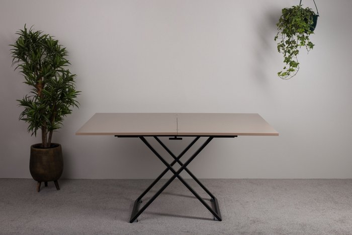 Стол-трансформер Compact цвета Капучино глянец  - лучшие Обеденные столы в INMYROOM