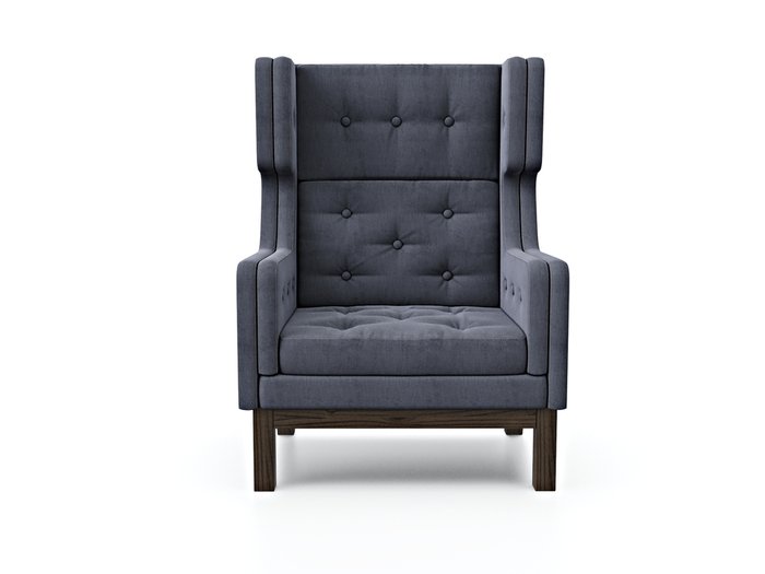 Кресло Айверс Хай серого цвета - лучшие Интерьерные кресла в INMYROOM