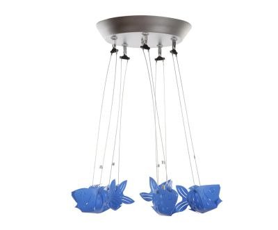 Дизайнерский потолочный светильник crystal light "Рыбки"