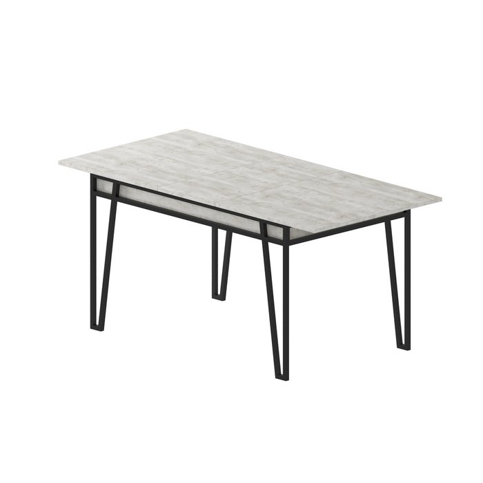 Обеденный раздвижной стол Pal серо-белого цвета - купить Обеденные столы по цене 43119.0