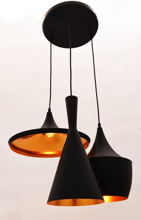 Подвесной светильник Lumina Deco Foggi LDP 7712-3 BK - лучшие Подвесные люстры в INMYROOM