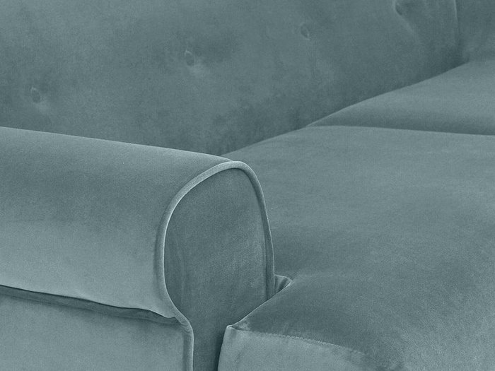 Диван Italia серо-бирюзового цвета - лучшие Прямые диваны в INMYROOM