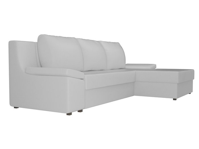 Угловой диван-кровать Челси белого цвета (экокожа) - лучшие Угловые диваны в INMYROOM