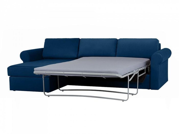 Угловой диван-кровать Peterhof темно-синего цвета  - лучшие Угловые диваны в INMYROOM