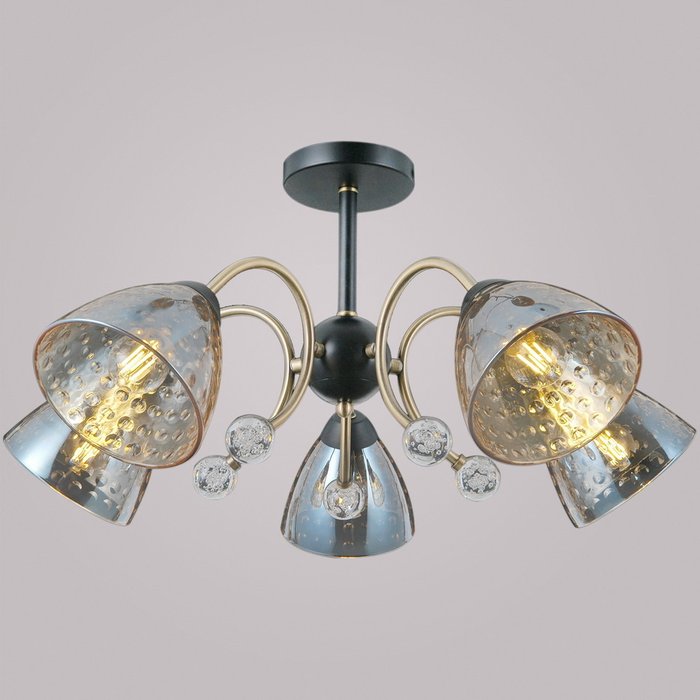 IL0230-5CSQ-29 BK AB светильник потолочный - лучшие Подвесные люстры в INMYROOM