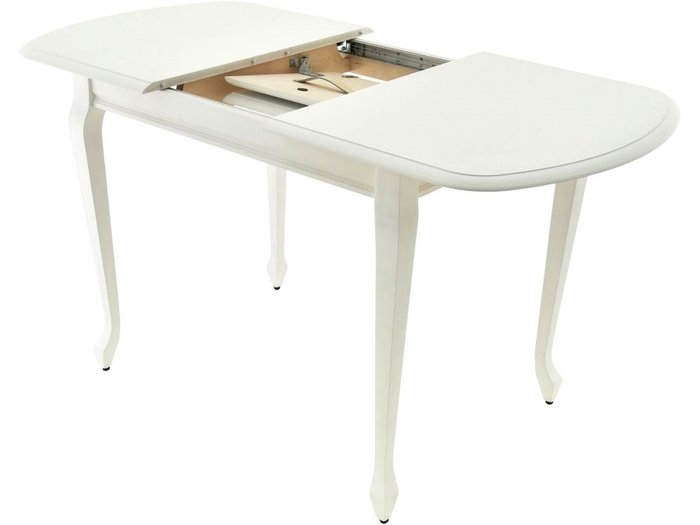 Стол раздвижной Прага белого цвета - лучшие Обеденные столы в INMYROOM