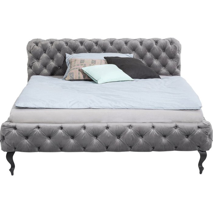 Кровать Desire 200х200 серого цвета