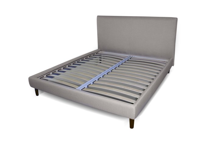 Кровать Эмбер 140х200 серого цвета - купить Кровати для спальни по цене 69210.0