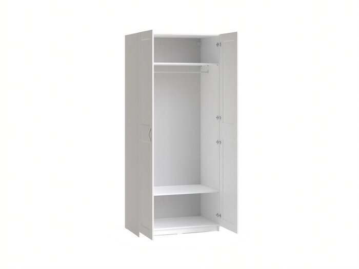 Шкаф двухдверный Макс белого цвета - купить Шкафы распашные по цене 24999.0