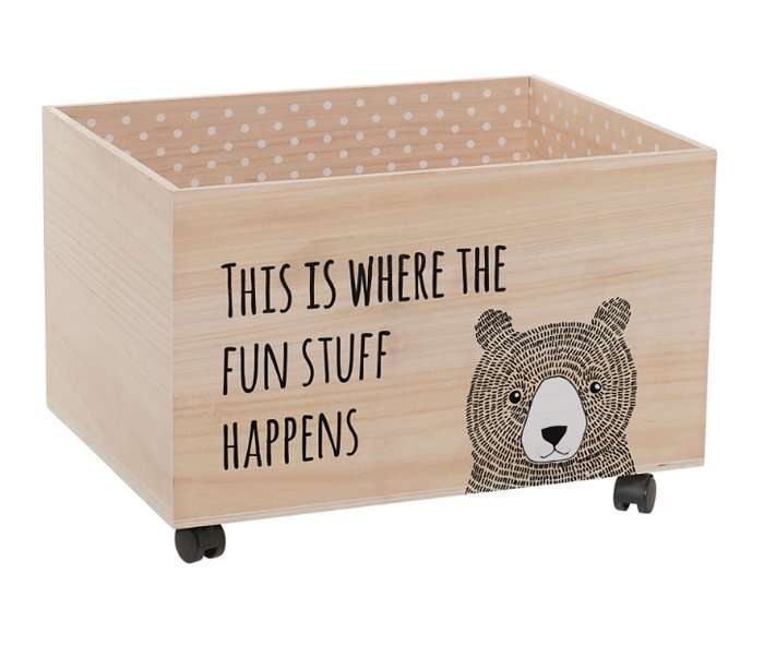 Ящик для игрушек на колесах - лучшие Декоративные коробки в INMYROOM