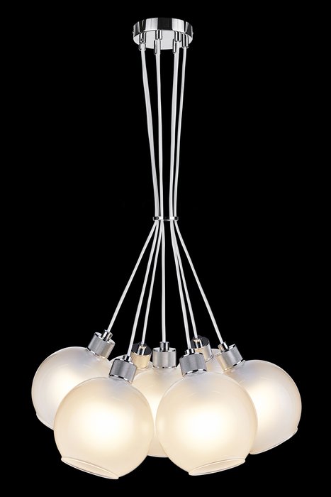 Подвесной светильник Bunch с плафонами полушар белого цвета - купить Подвесные люстры по цене 33160.0