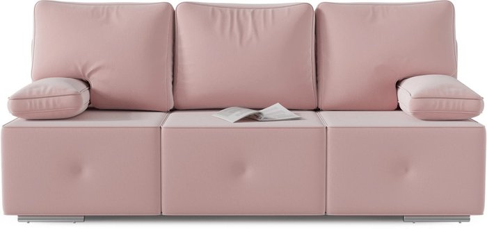 Диван-кровать прямой Хавьер розового цвета - купить Прямые диваны по цене 44137.0