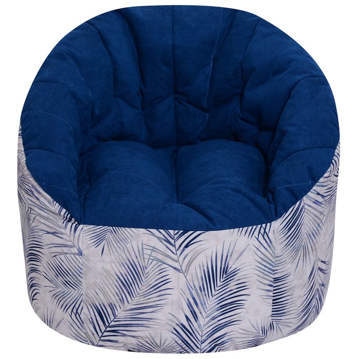 Кресло пенек Австралия Тропики Лайт сине-серого цвета - купить Бескаркасная мебель по цене 8990.0